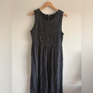 Wide Leg Smocked Jumpsuit